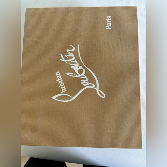 Christian Louboutin Lady Peep 150 Python Cosmo Color Antique Silver. Size 39.5. - Picture 8 of 11